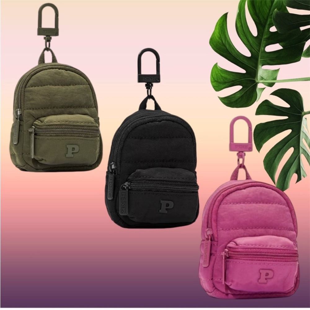 NEW VS PINK MINI BACKPACK KEYCHAIN CHARM